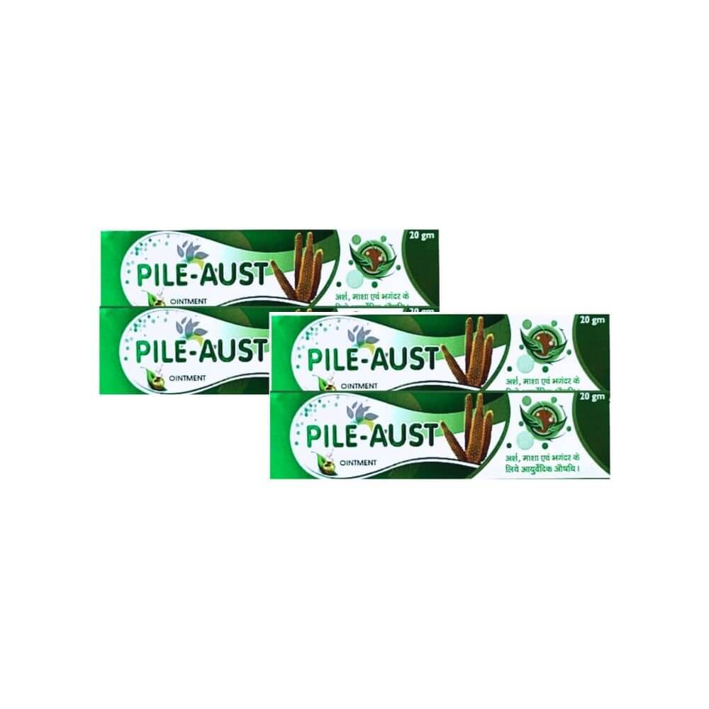 Ayurvedic Pile - gone Capsule & Pile - aust Oinment combo(pack of 2)