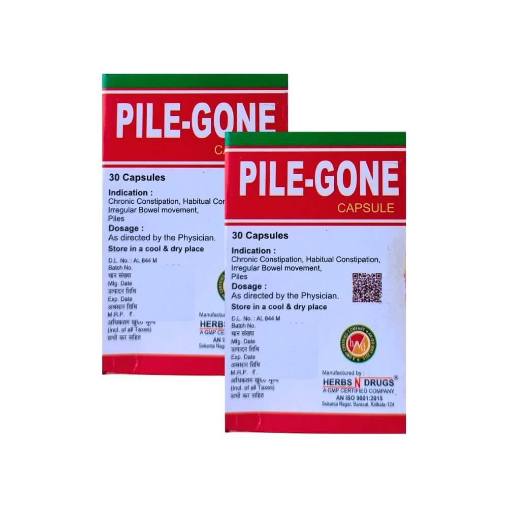 Ayurvedic Pile - gone Capsule & Pile - aust Oinment combo(pack of 2)