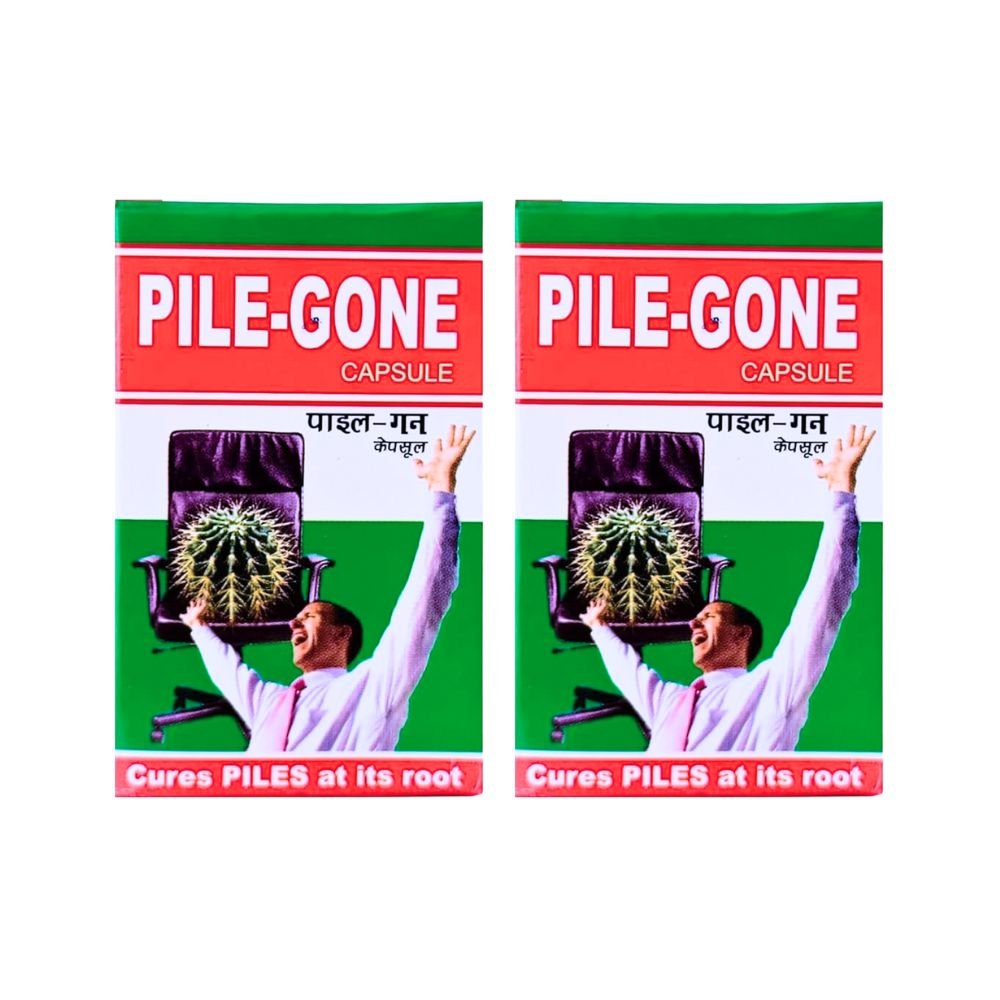 Ayurvedic Pile - gone Capsule & Pile - aust Oinment combo(pack of 2)