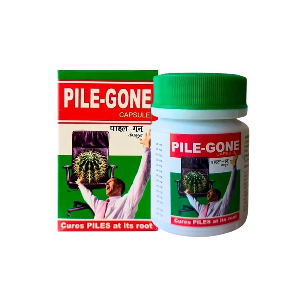 Ayurvedic Pile - gone Capsule & Pile - aust Oinment combo(pack of 2)