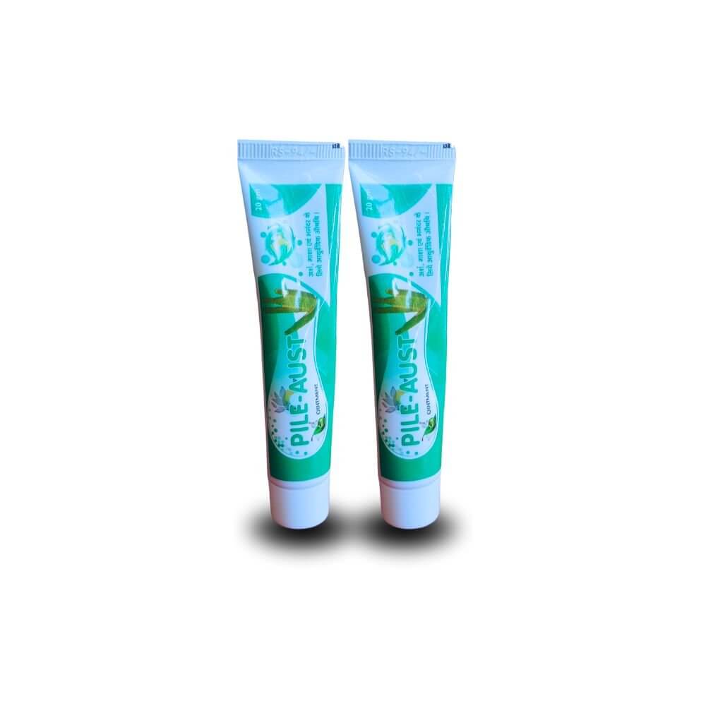 Ayurvedic Pile - gone Capsule & Pile - aust Oinment combo(pack of 2)