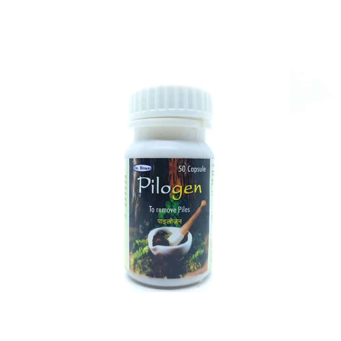 Ayurvedic Pilogen Capsule for Piles Care pack off 2