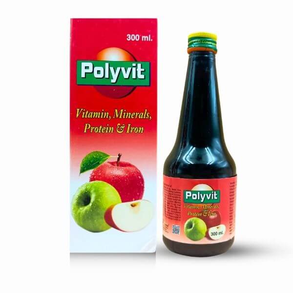 Ayurvedic Polyvit Syrup 300 ml. Pack Of 4