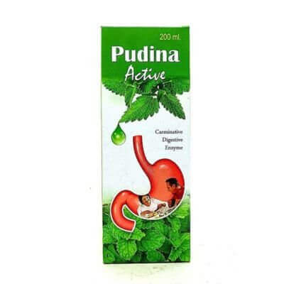 Ayurvedic Pudina Active Syrup 200ml(pack of 3)