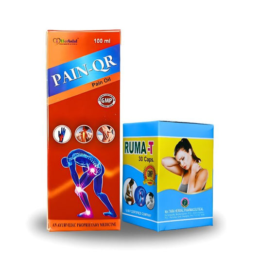 Ayurvedic Ruma -T capsule & Pain QR oil For All Pain