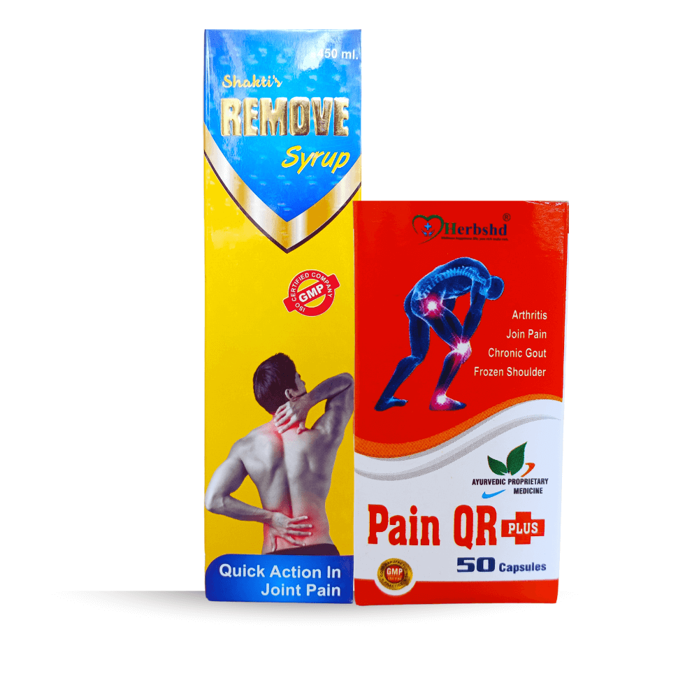 Ayurvedic Shakti's Remove Syrup & Pain QR Plus Capsule for joint pain