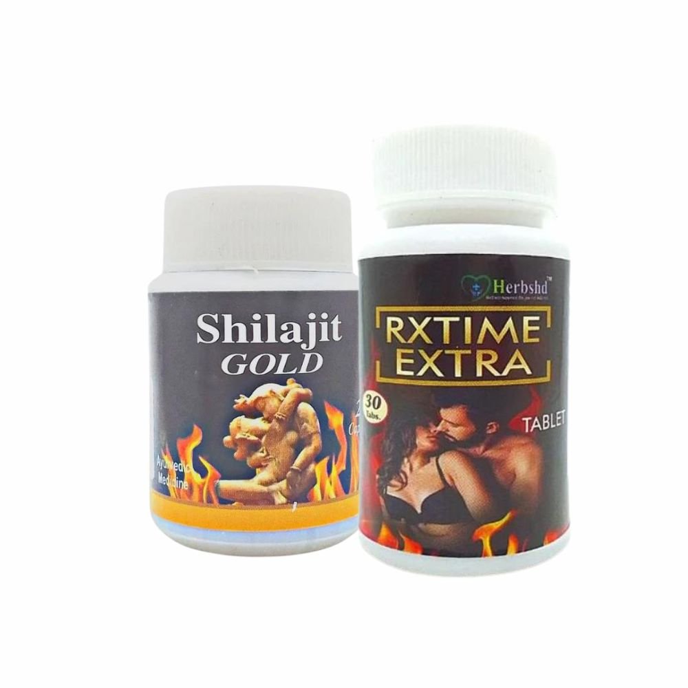 Ayurvedic Shilajit Gold capsule & Extra tablet for vitality increasement (combo pack)