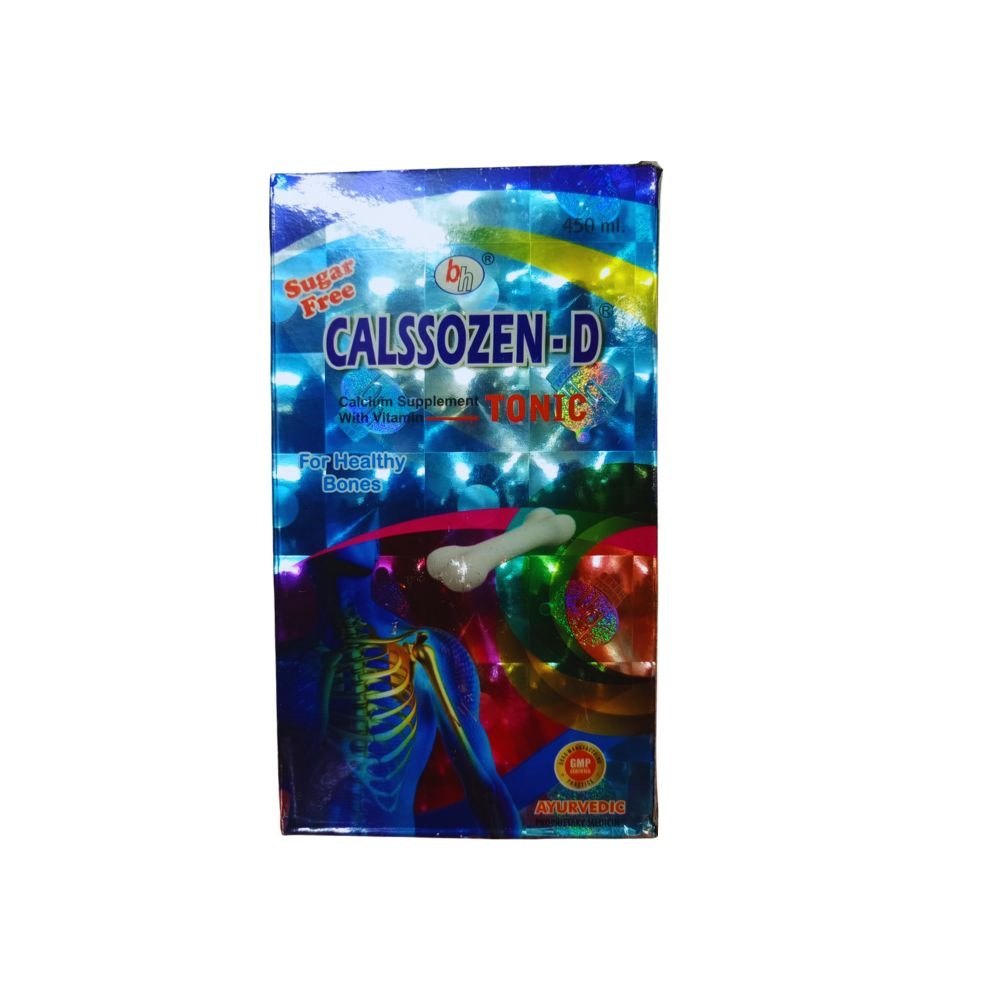 Ayurvedic Suger Free Calssozen - D Tonic & Health AIM Capsule for Calcium, vitamin