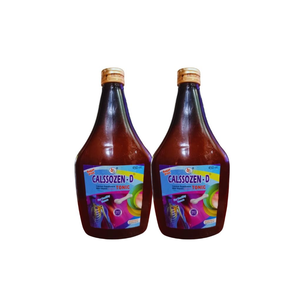 Ayurvedic Suger Free Calssozen - D Tonic & Health AIM Capsule for Calcium, vitamin