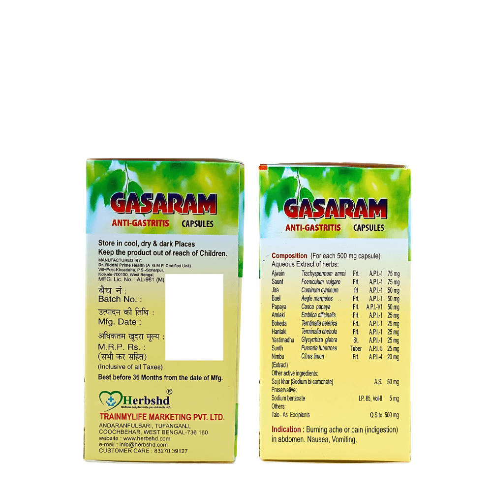 Ayurvedic super health capsule & gasaram capsule