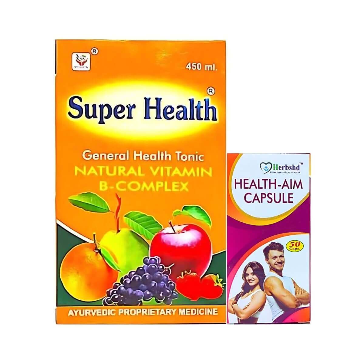 Ayurvedic Super Health Tonic & Health - Aim Capsule Improves immunity