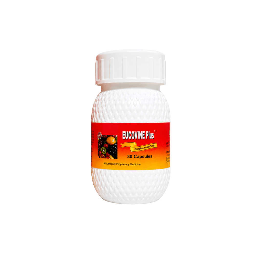 Ayurvedic vitamins abcdek Eucovine Plus capsule for physical weakness & muscle weakness (pack of 2)