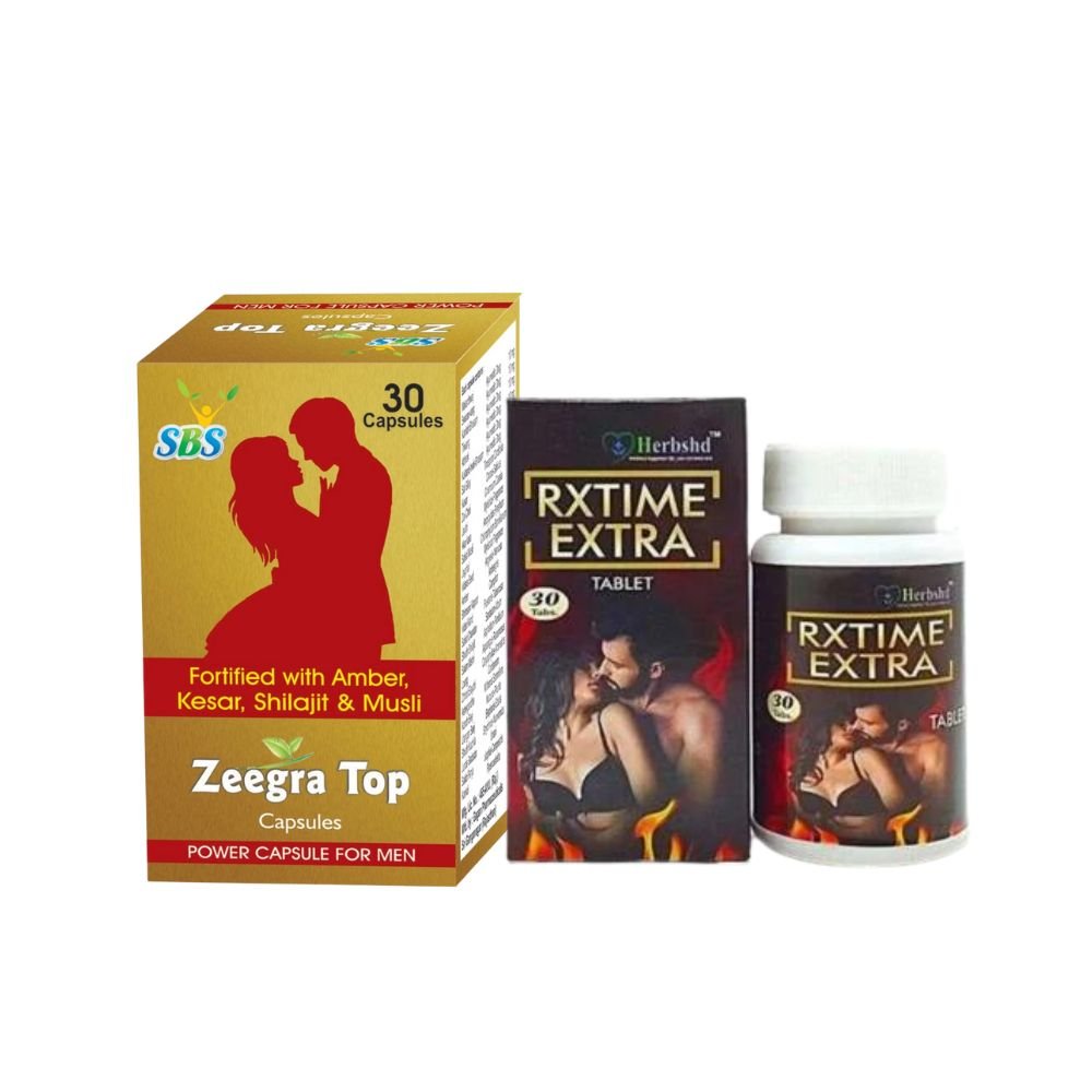 Ayurvedic Zeegra TopRx Time ExtraTablet Combo For Extra Power