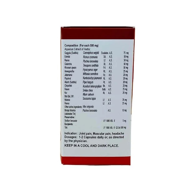 Back Pain Wellness Combo | Pain QR Plus Capsule, Omni Gel & Gasaram Capsule