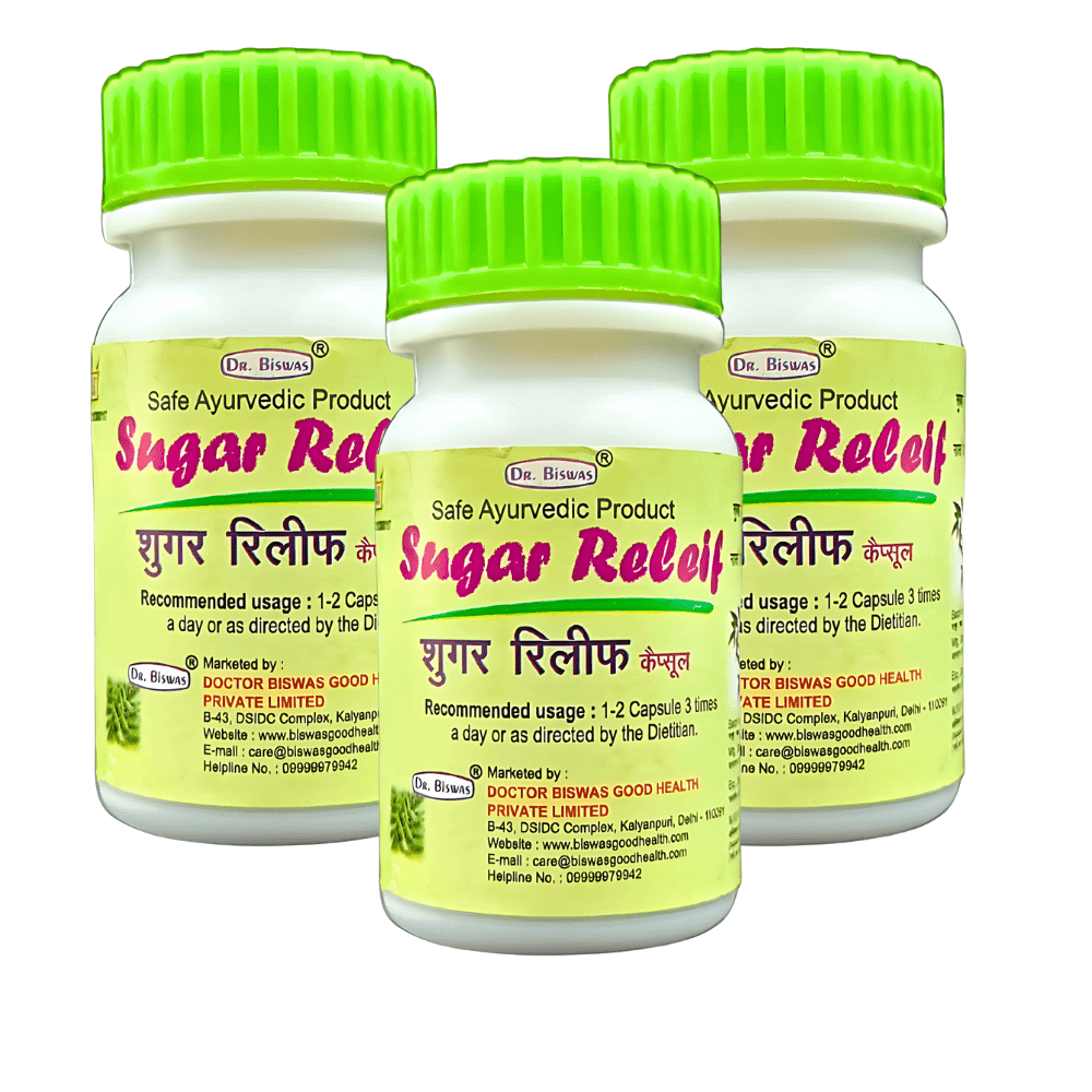 Best Ayurvedic medicine for high blood sugar Biswas Sugar Relief capsule ( PACK OF 3 )