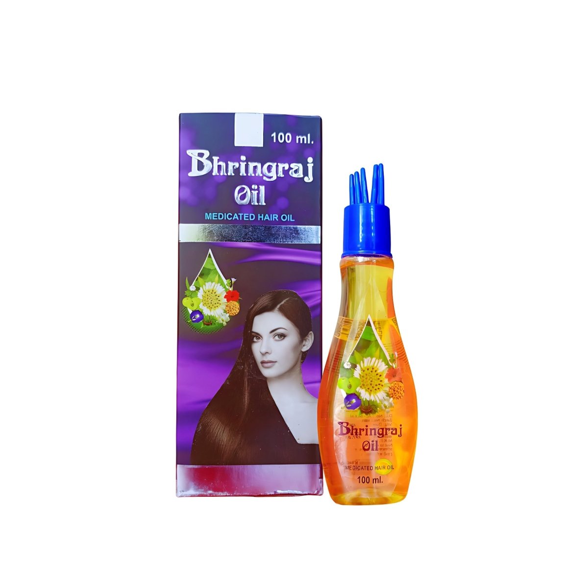Bhringraj Hair Oil 100ml And Red Onion Hair Shampoo 300ml (Combo Pack)