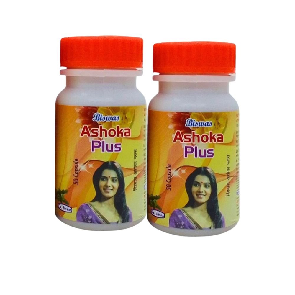 BISWAS ASHOKA PLUS 50 CAPSULE PACK OF 2