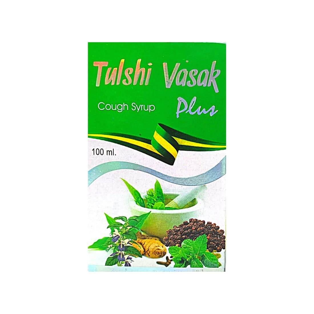 Biswas Vasak Tulsi Cough Relief Syrup 100ml. ( pack of 6 )