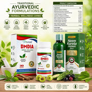 Blood Sugar Levels Wellness Combo | DMDIA Capsules & Herbal Juice
