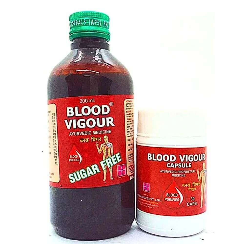 BLOOD VIGOUR SYRUP AND CAPSULE ( Pack Of 2)