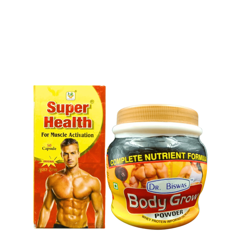 Body Grow Powder And Super Health Capsule (Combo) best supplements for muscle growth