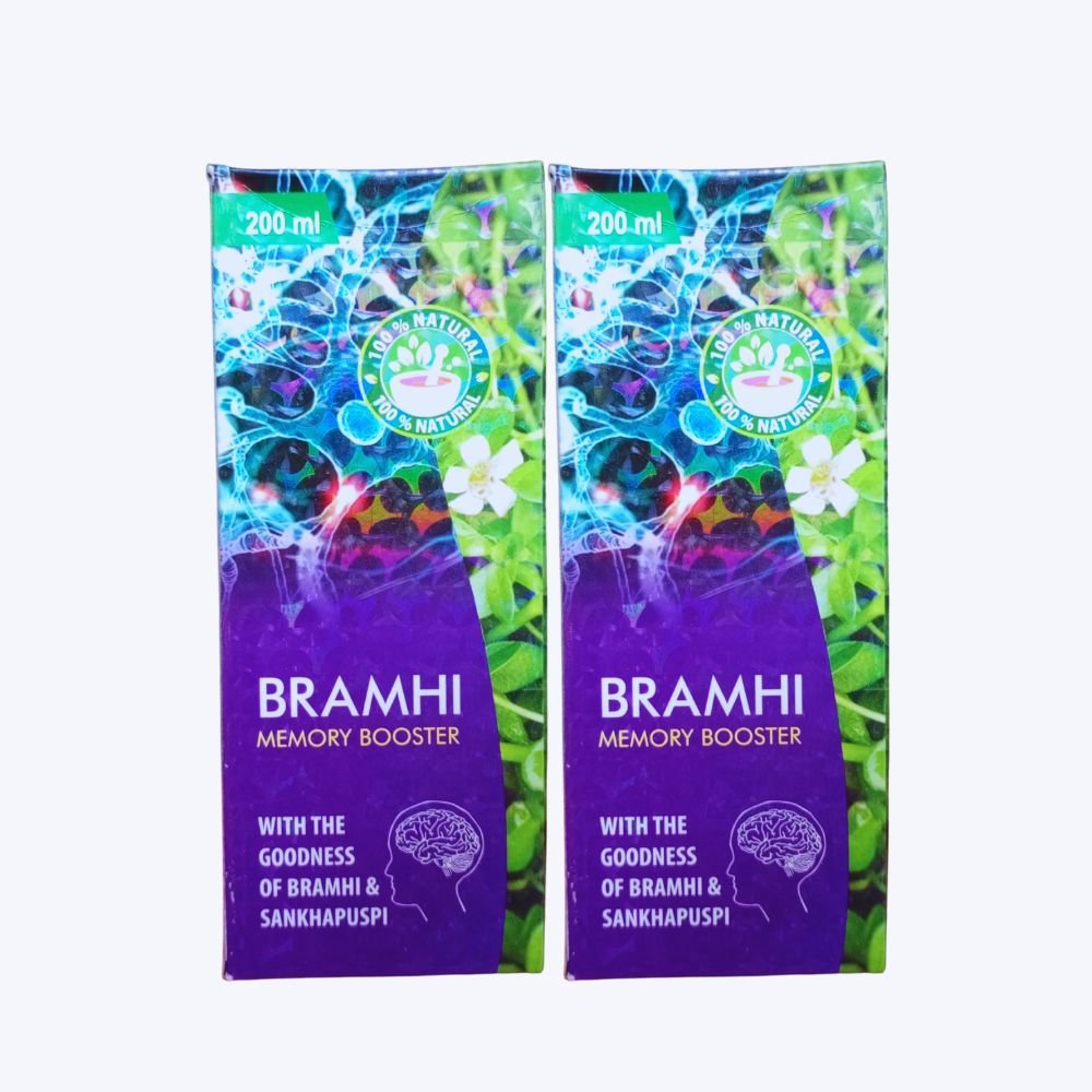 BRAMHI SYRUP 200ML FOR Improves Memory Makes children (PACK OF 3)