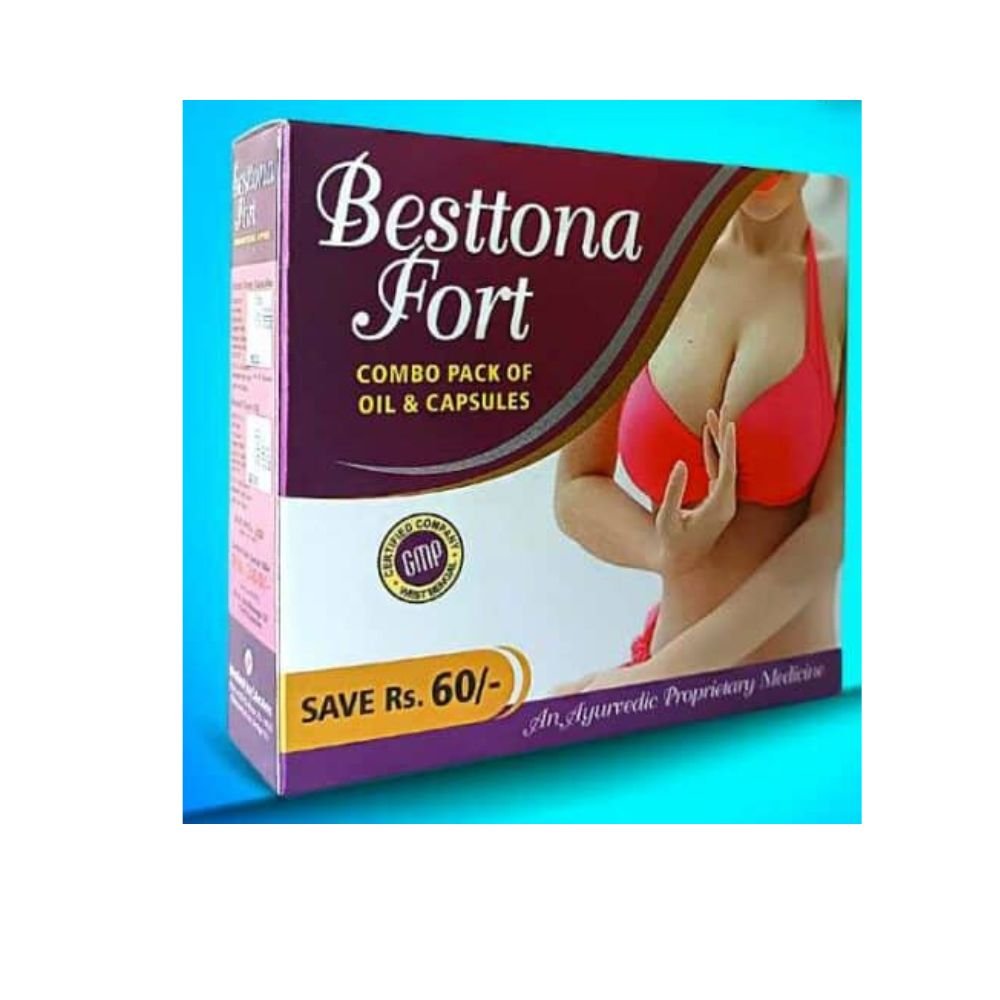 Breast Enlargement Besttona fort Oil and Capsule ( pack of 2)