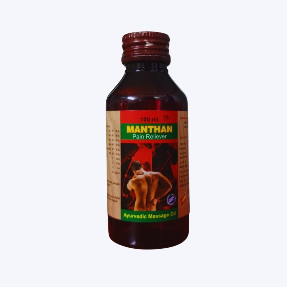 BUY AYURVEDIC MASSAGE OIL MANTHAN PAIN RELIEVER (PACK OF 3)