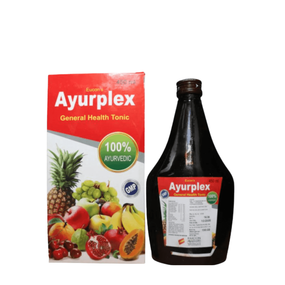 Buy Improves Digestion Ayurplex Tonic 450 ml For Weakness (Pack of 3)