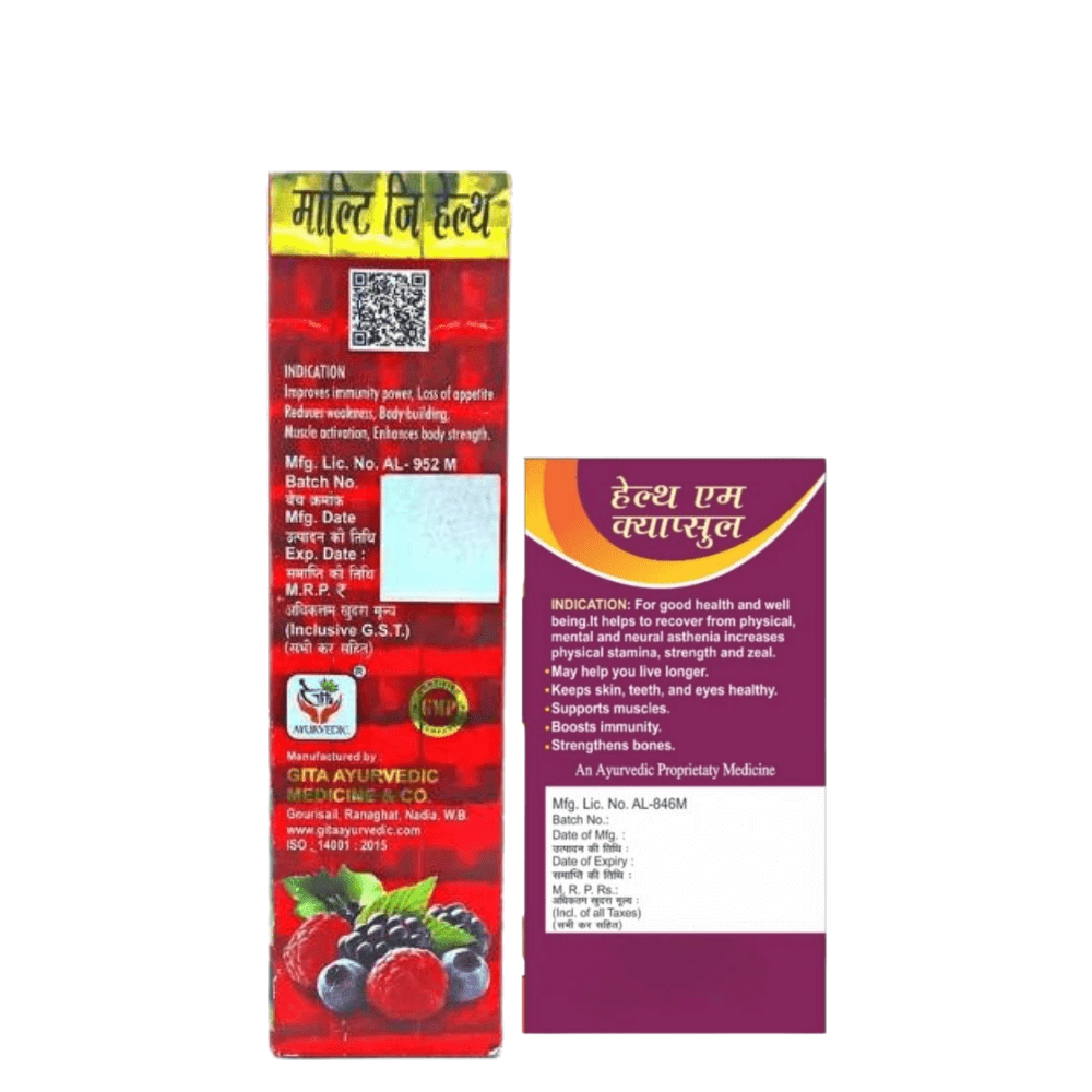 Buy Multivitamins Multi - G Health Tonic and Health - Aim Capsule For Good Health Combo
