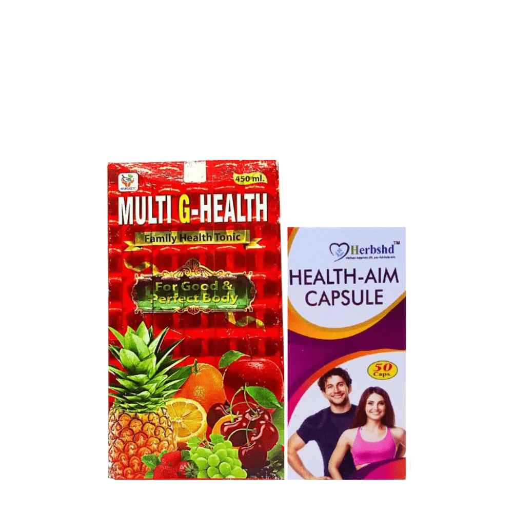 Buy Multivitamins Multi - G Health Tonic and Health - Aim Capsule For Good Health Combo