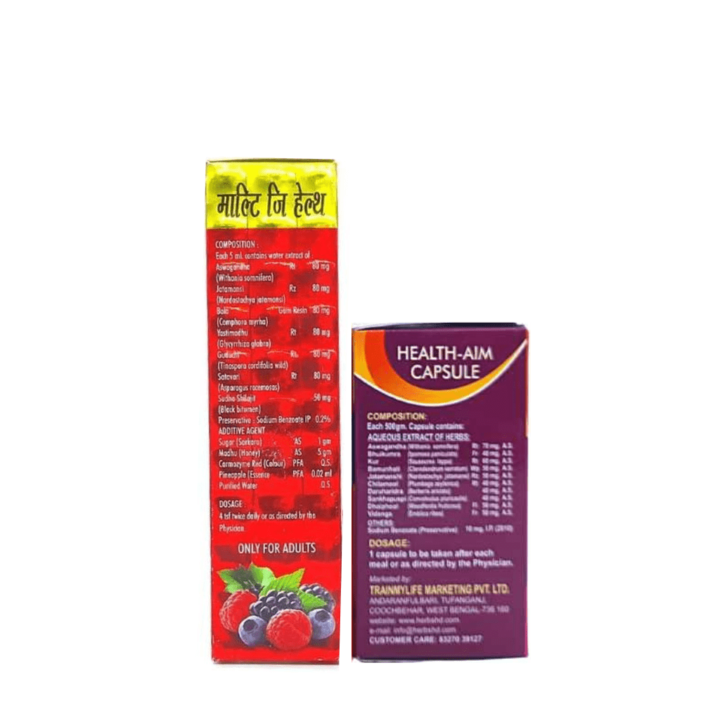 Buy Multivitamins Multi - G Health Tonic and Health - Aim Capsule For Good Health Combo