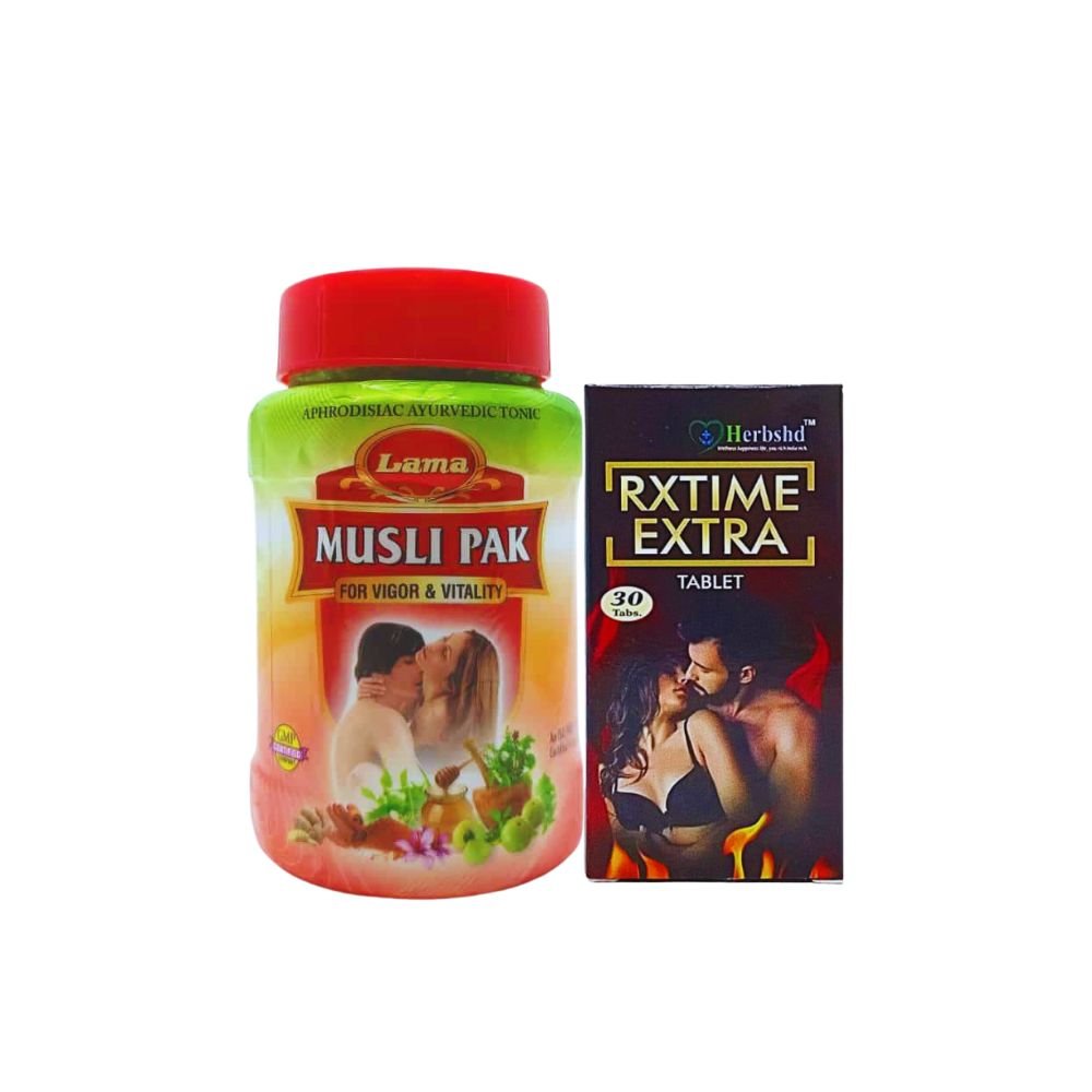 Buy Musli Pak Churna And Rxtime Extra Tablet Combo for Weakness(combo pack)