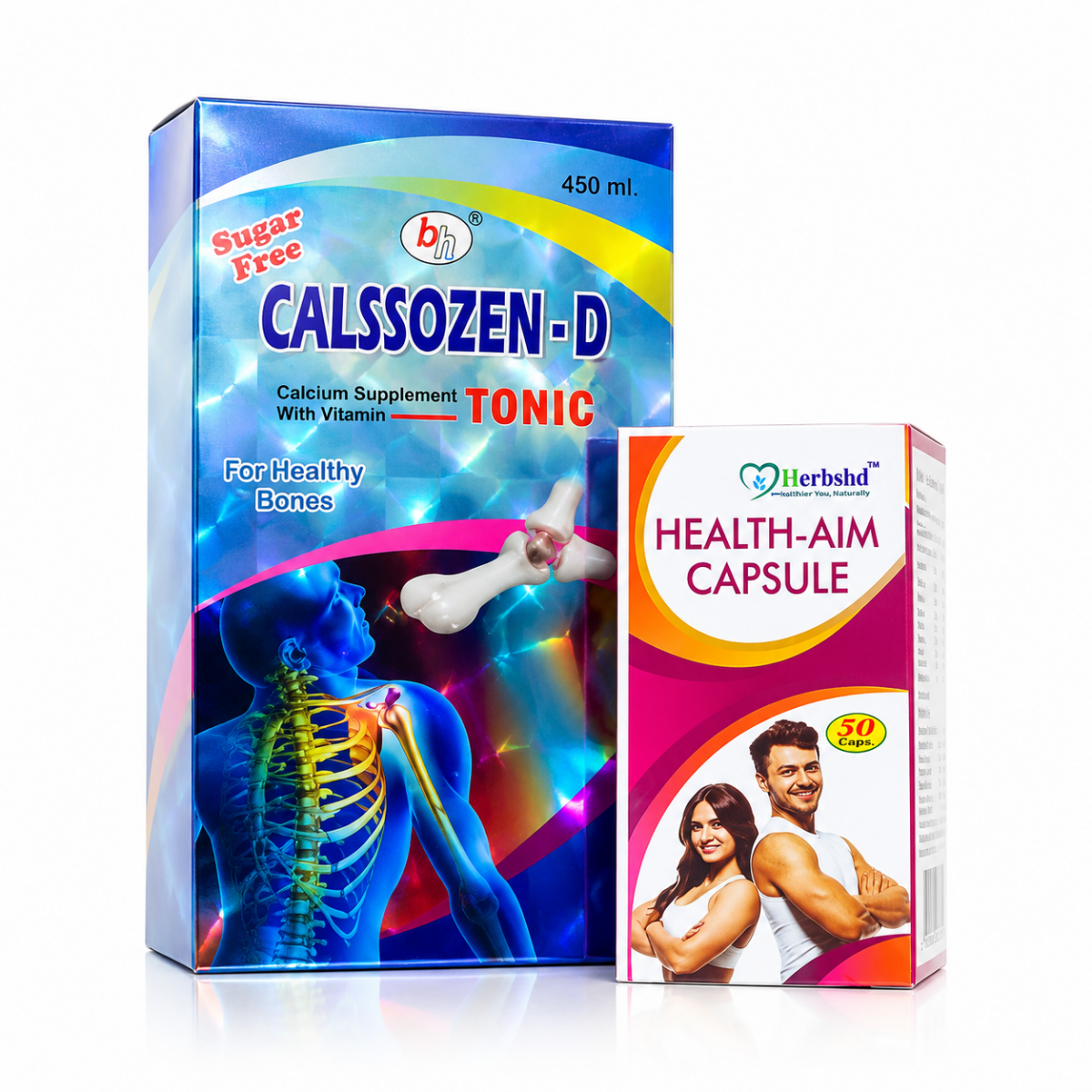 Calcium & calcium suppliment Calssozen-D Tonic & Health AIM Capsule