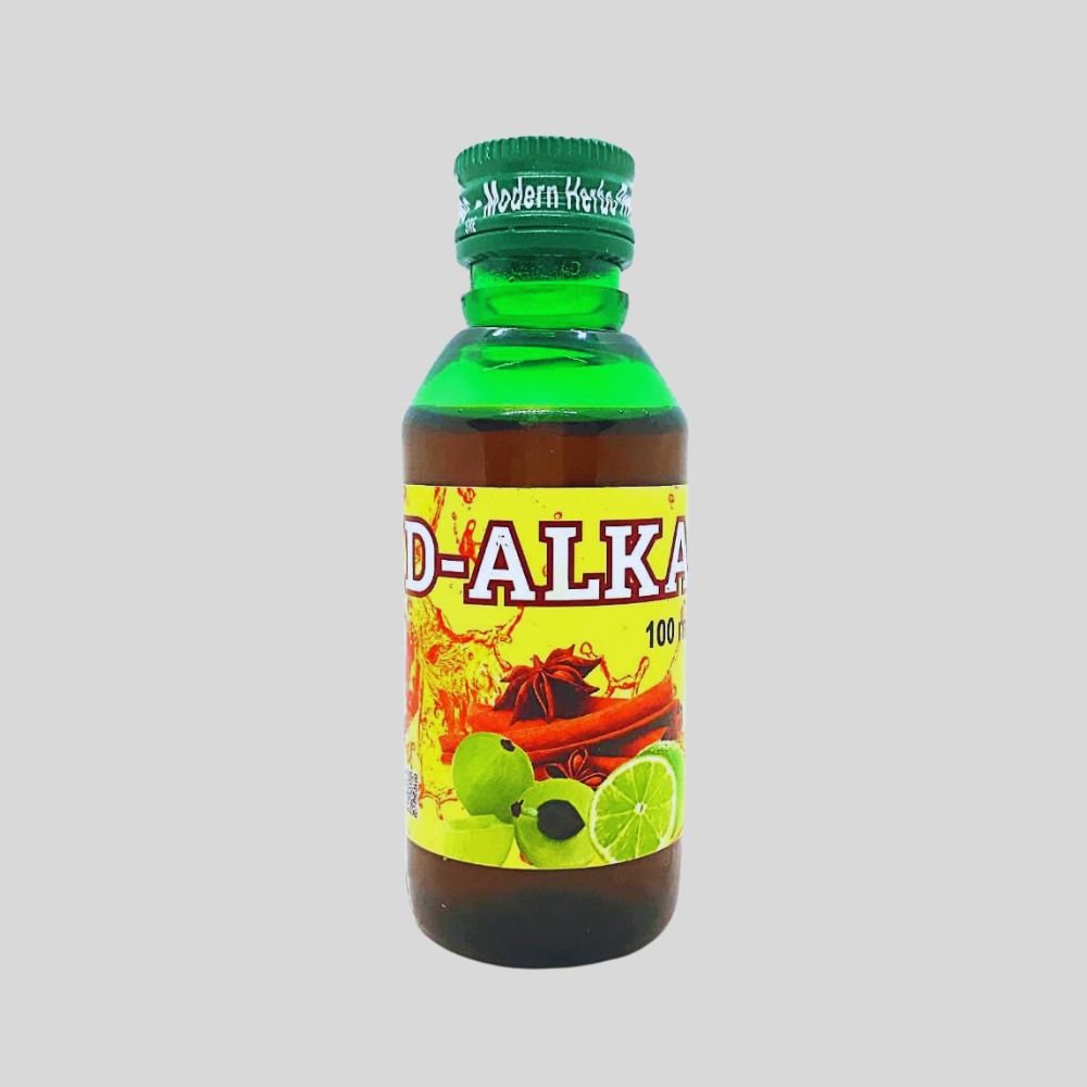 D - ALKA 100ml. helps for Hyper Acidity, (pack of 8)