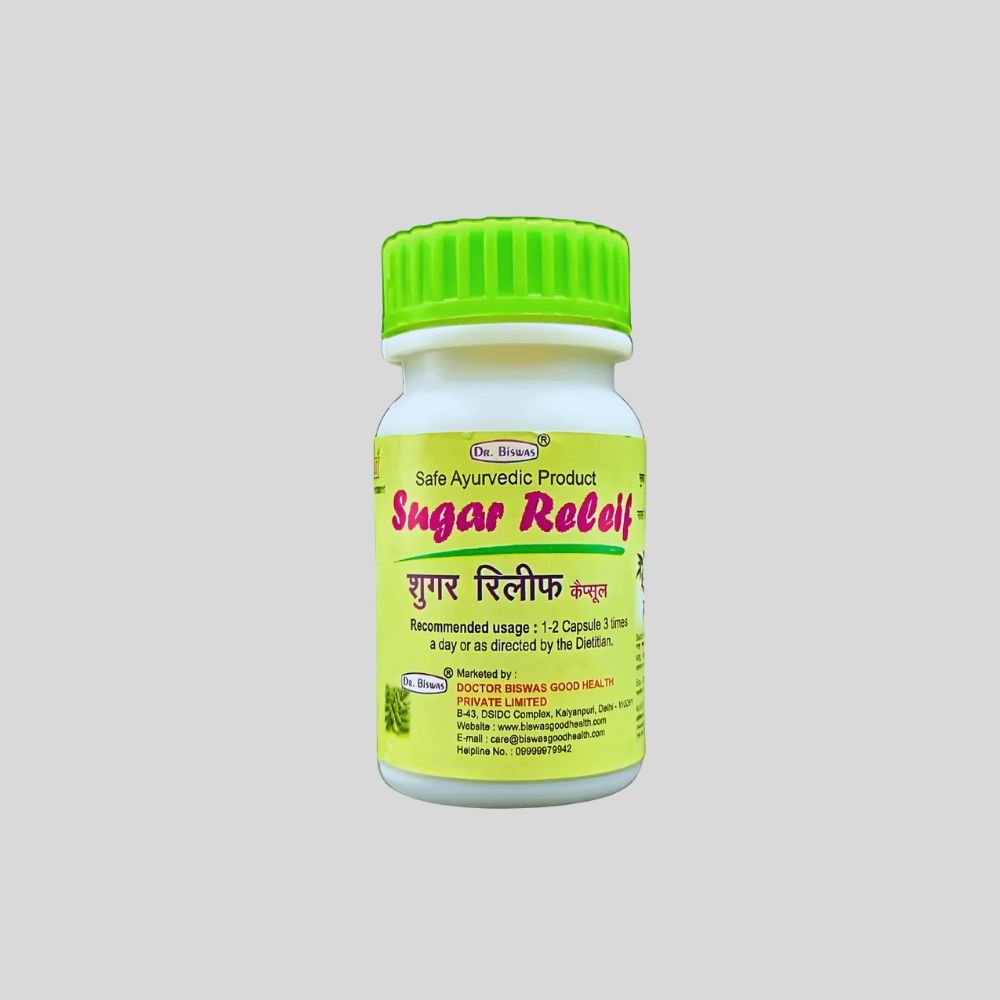 Dr. Biswas Sugar relief Capsule. (pack of 2)