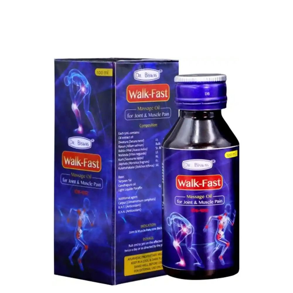 Dr. Biswas Walk - Fast Oil For Joint Pain (pack of 4)