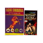Early Ejaculation Treatment Agni Swarna Powder & Rxtime Extra Tablet ( Combo )