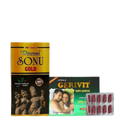 Ed Treatment Herbal Gerivit Forte Capsule &amp; Sonu Gold Capsule ( Combo )