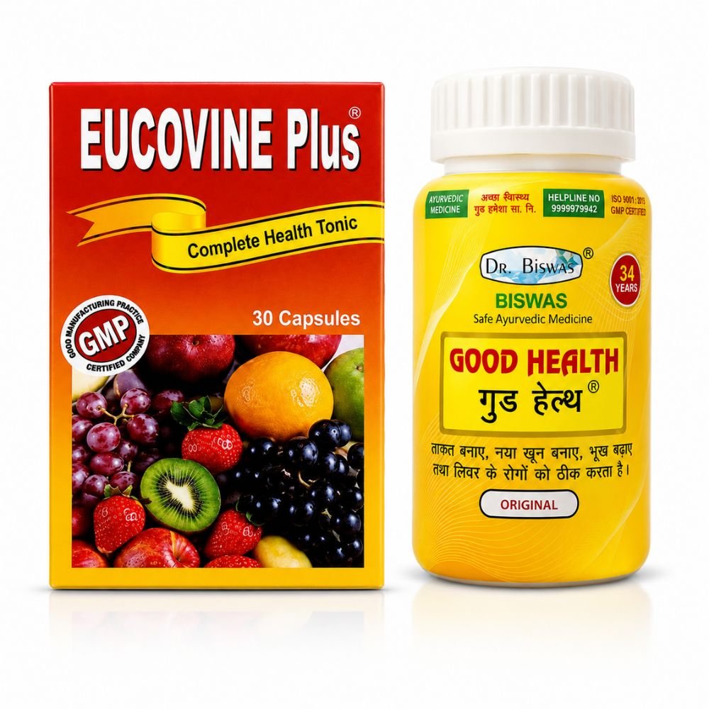 Eucovine Health Tonic & Good Health Capsule – Daily Wellness Combo