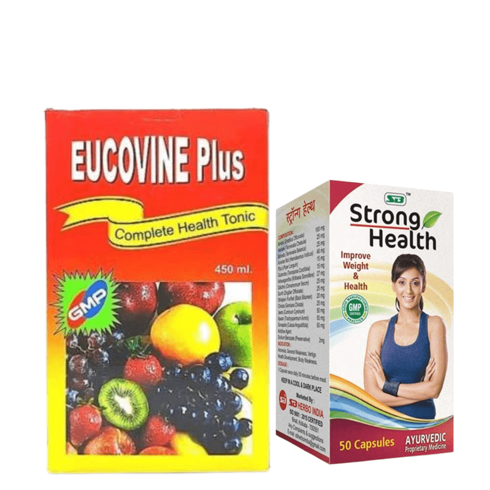 Eucovine Plus Syrup &amp; Strong Health Capsule (Combo Pack)