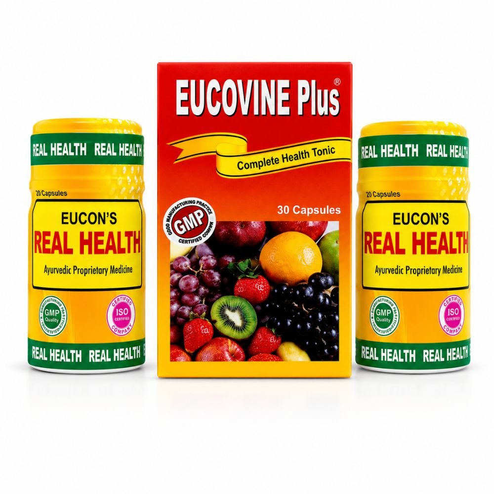 Eucovine Plus Tonic & Real Health Capsule – Daily Wellness Combo