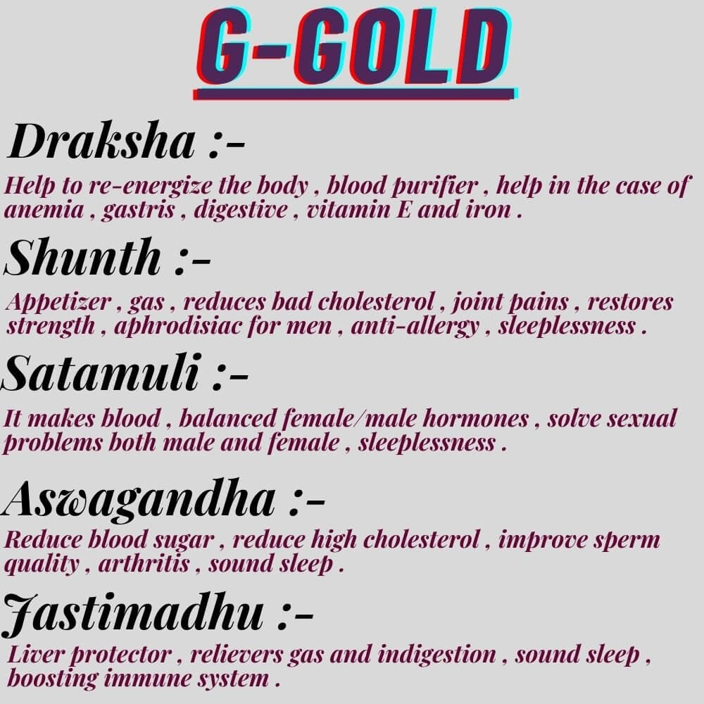 G - GOLD Health Tonic (Pack of 2)