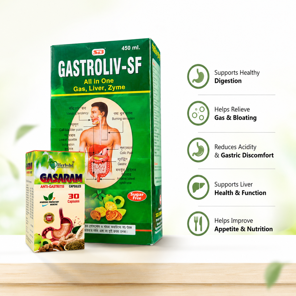 Gastroliv SF & Gasaram capsule Helps To Maintain Digestive System