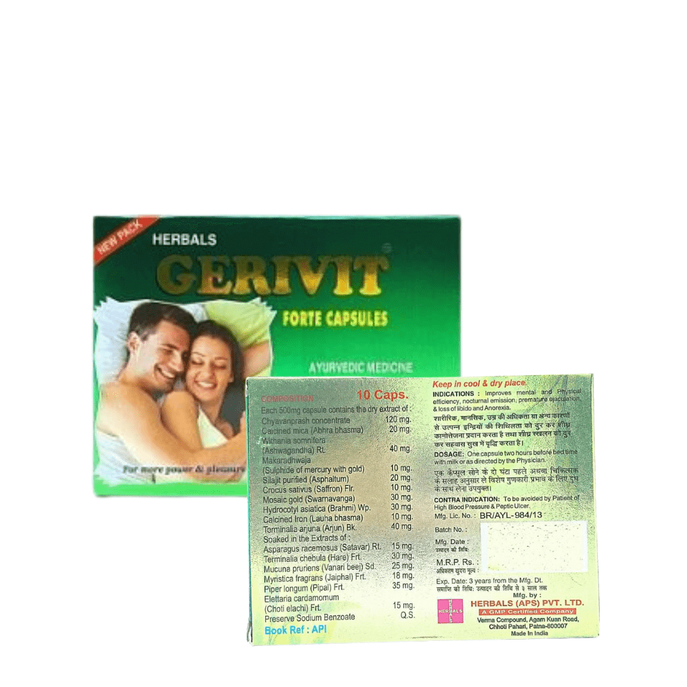 Gerivit Forte Capsule&Sonu Gold Capsule Premature Ejaculation Medicine