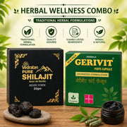 Gerivit Forte + Pure Shilajit Men's Wellness Combo