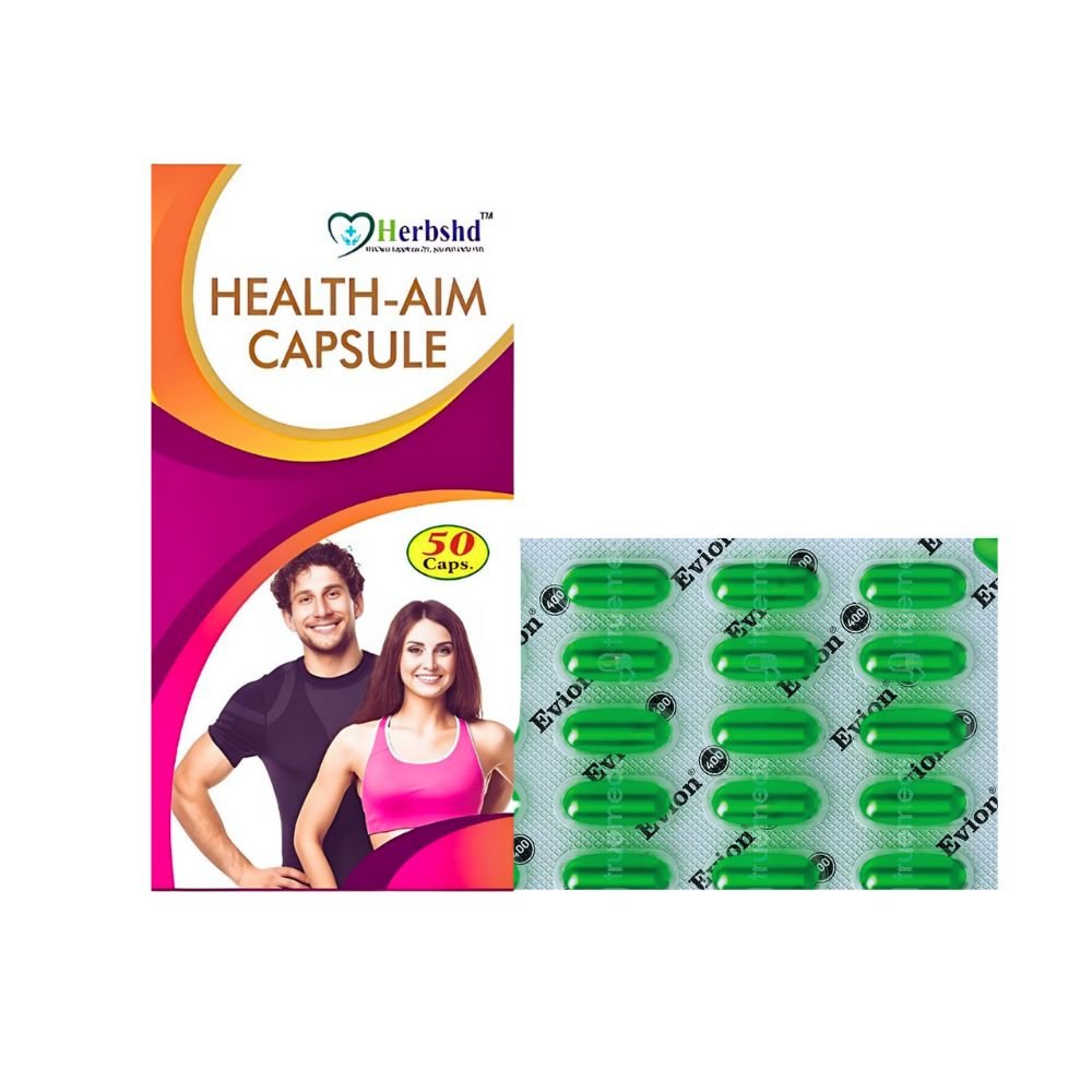 Glowing Skin Evion 400 Capsule And Health Aim 50 Capsule (Combo Pack)
