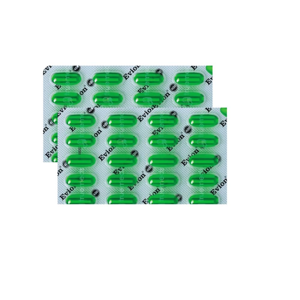 Glowing Skin Evion 400 Capsule And Health Aim 50 Capsule (Combo Pack)