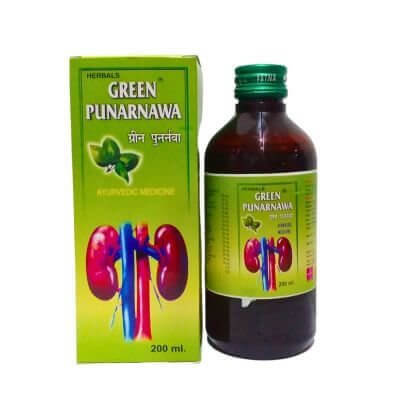 GREEN PUNARNAWA TONIC 200ML(PACK OF 2) & Health aim capsule