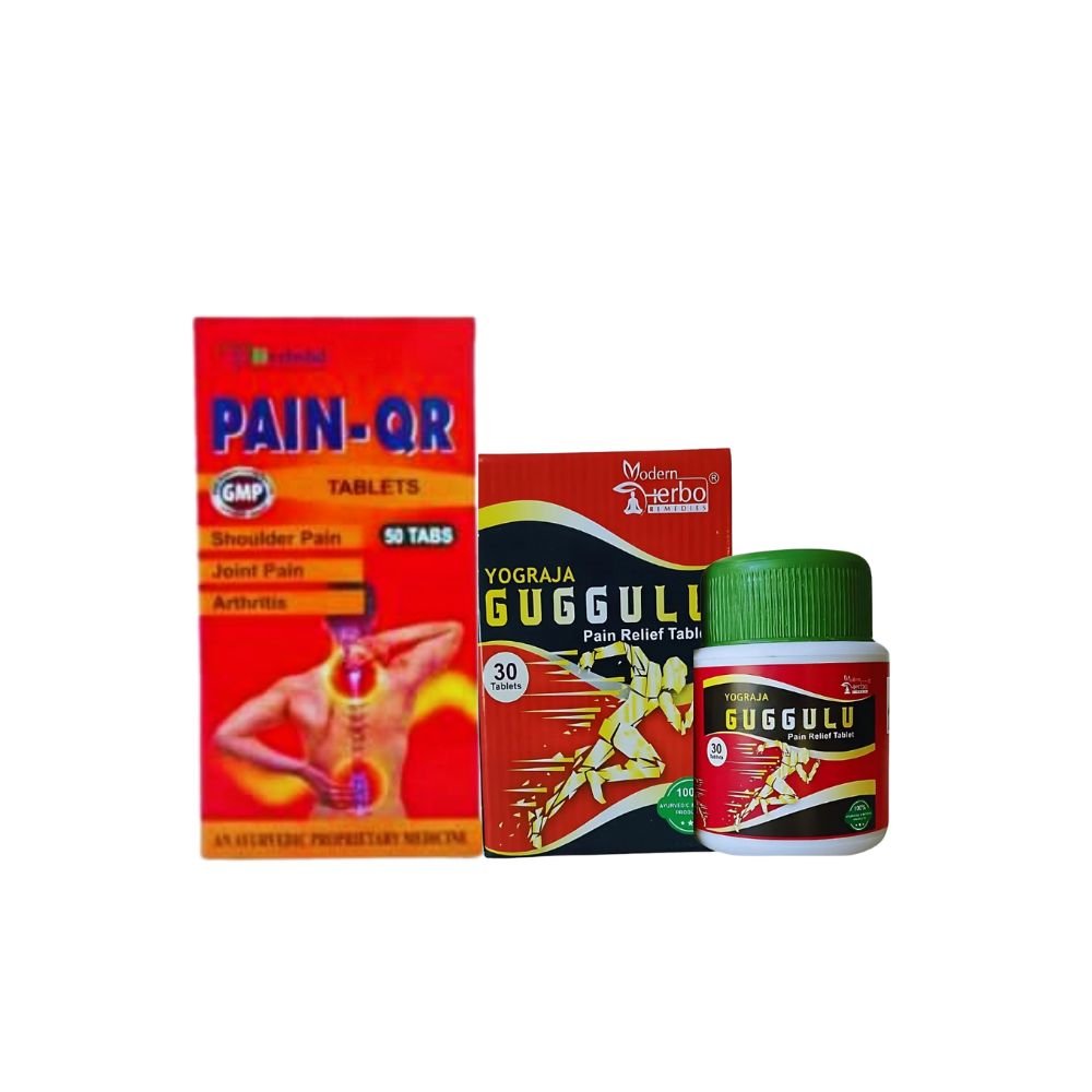 Guggulu 30Tablet And Pain - QR Oil 100ml (Combo)